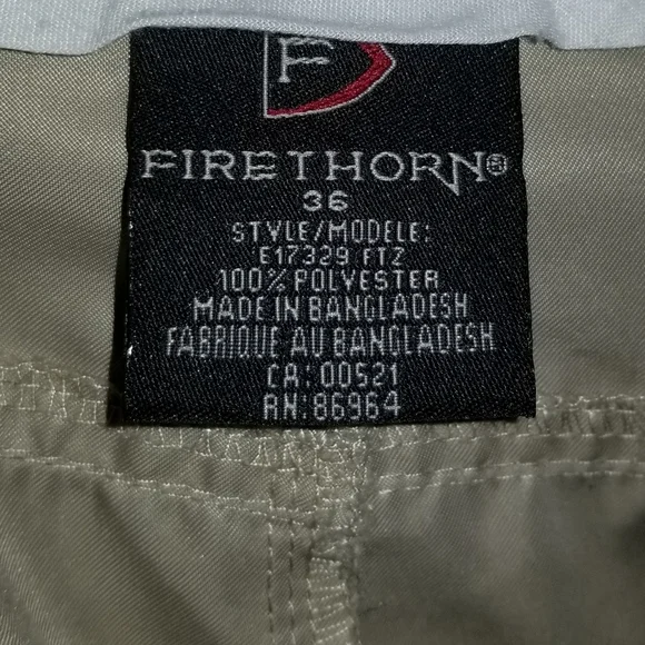 Firethorn Golf Shorts Mens Beige Label Reads Size 36 Model Style E17329 FTZ - Picture 11 of 13